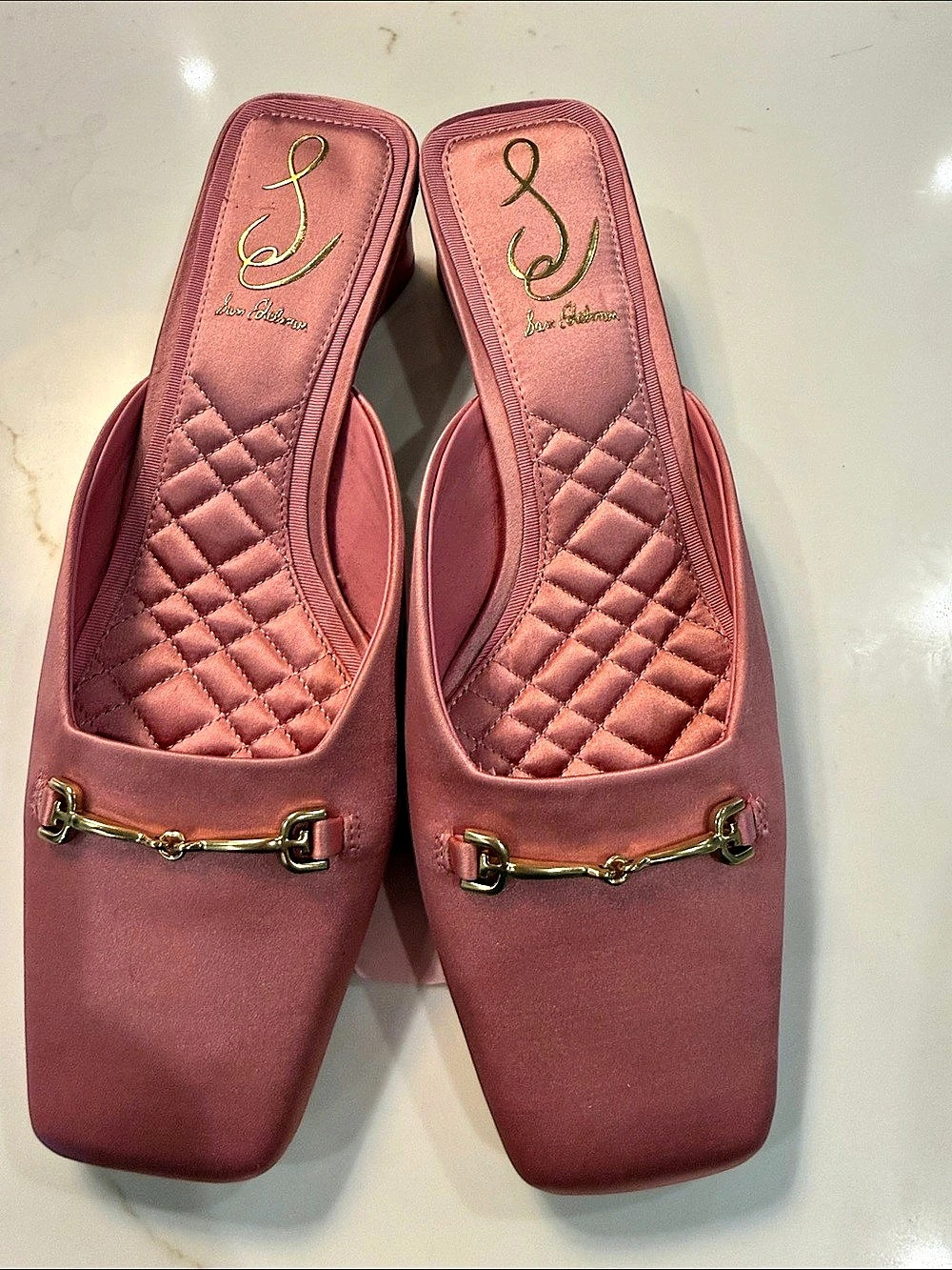 Sam Edelman Ollie Square Toe Bit Mule Wesley Mules Pink US 8